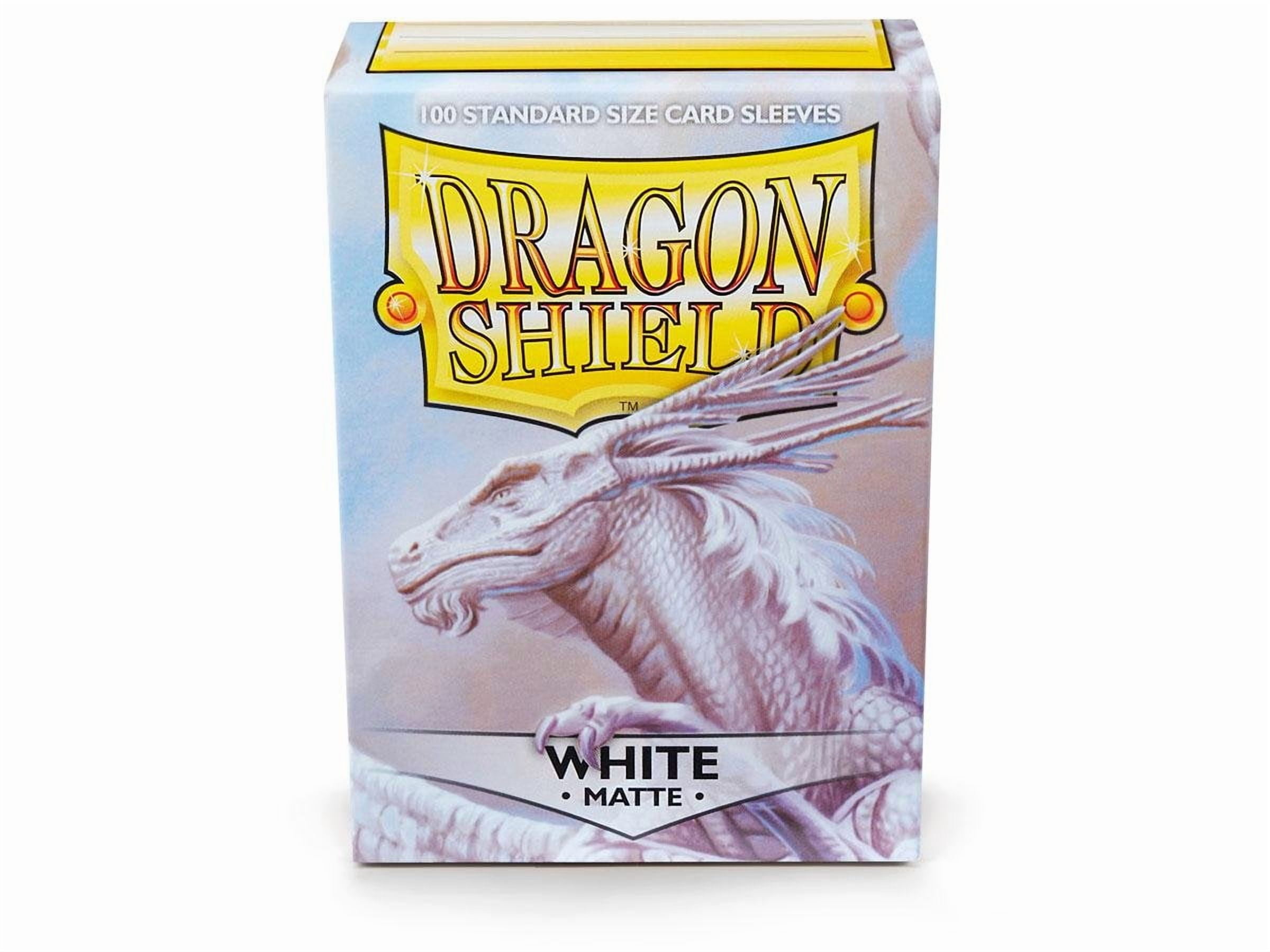 5 Packs Dragon Shield Matte White Standard Size 100 ct Card Sleeves Value Bundle!