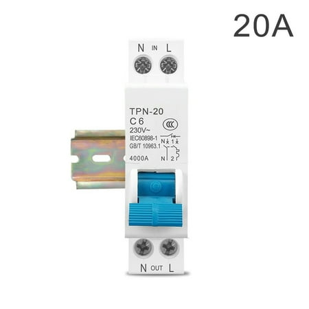 

Miniature Air Switch TPN 1P+N MCB DIN Rail Mount Small Household Circuit Breaker