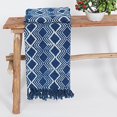 thumbnail image 4 of DecorAvenue Hand Block Printed Mud Cloth Bed Throw Blanket - 100% Cotton Boho Sofa Couch Cover, Ethnic Tribal Design, Decorative Blanket for Living Room Bedroom (50x70 Inch, Pattern 1), 4 of 10
