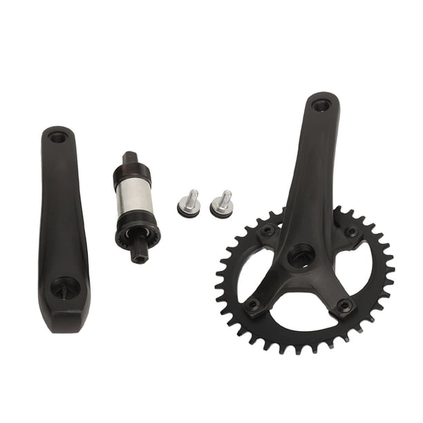 Juego De Bielas Para Bicicleta De Montaña, Bielas Cónicas Cuadradas Con Cadena Positiva Negativa BCD De 104 Mm Juego De Bielas Para Bicicleta Fresado De Precisión CNC De 7-12
