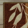 thumbnail image 5 of Mainstays Traditional Leaf Block Rust Brown Indoor Hallway Runner Rug, 1'8"x5', 5 of 8
