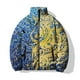 thumbnail image 4 of Abrigos de invierno para hombre, chaqueta de algodón holgada de moda, ropa de algodón con estampado oscuro y equilibrado, ropa de calle Harajuku, abrigo para hombre, 4 of 5