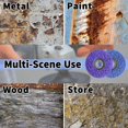 thumbnail image 4 of 12 PCS Strip Discs 4"x 5/8" Stripping Wheel Suitable for Cleaning Angle Grinder to Remove Paint, Rust and Weld Oxidation(Blue&Purple), 4 of 6