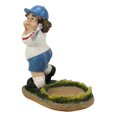 thumbnail image 4 of Cartoon Fat Golfer At Golf Driving Range Swinging Club Wine Holder Figurine, 4 of 5