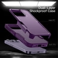 thumbnail image 3 of JETech Case for iPhone 14 Pro Max 6.7-Inch, Heavy Duty Dual-Layer Rugged Protection, Shockproof Protective Tough Phone Cover with Matte Back (Deep Purple), 3 of 6