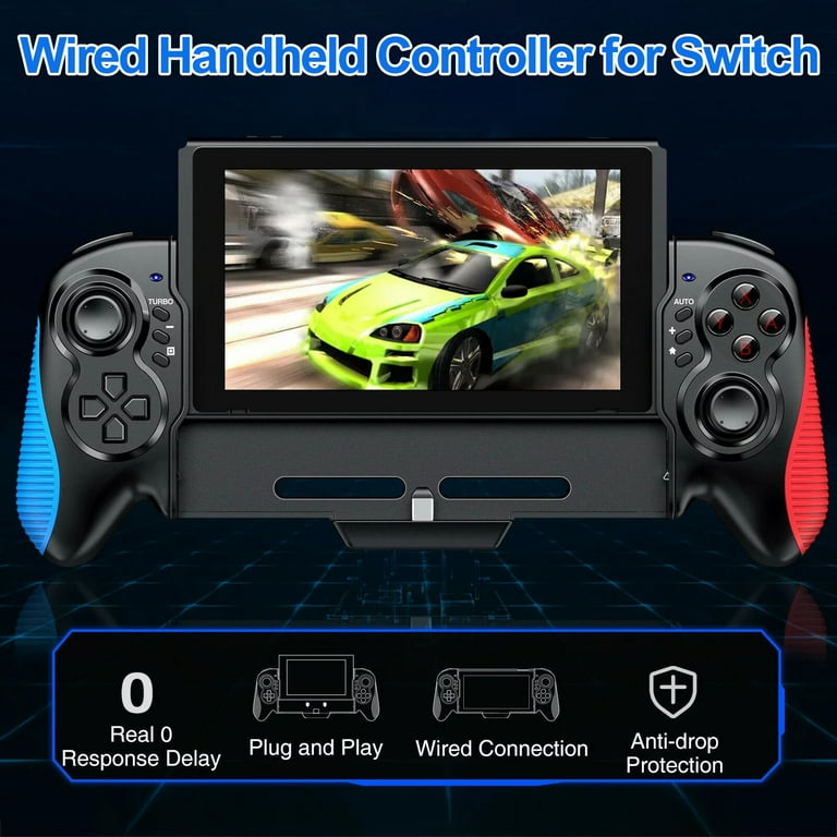Switch Controller Fit for Nintendo Switch, TSV Wired Controller for Nintendo Switch Joy-Con Handheld Mode, Switch Ergonomic Grip w/ 6-Axis Gyro, Switch Controller Fit for Nintendo Switch, TSV Wired Controller for Nintendo Switch Joy-Con Handheld Mode, Switch Ergonomic Grip w/ 6-Axis Gyro,