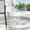 White, variant on 14" Outdoor End Table, Patio Side Table, Outdoor Accent Table With Iron Cut Design Modern Cylindrical For Patio Garden Yard, Black