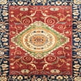 thumbnail image 1 of Ahgly Company Indoor Square Abstract Fire Brick Red Persian Area Rugs, 4' Square, 1 of 6
