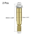 thumbnail image 2 of Uxcell Sloped Ceiling Adapter 180/355 Degree Swivel for Chandelier Light Gold Bronze 2 Pack, 2 of 5