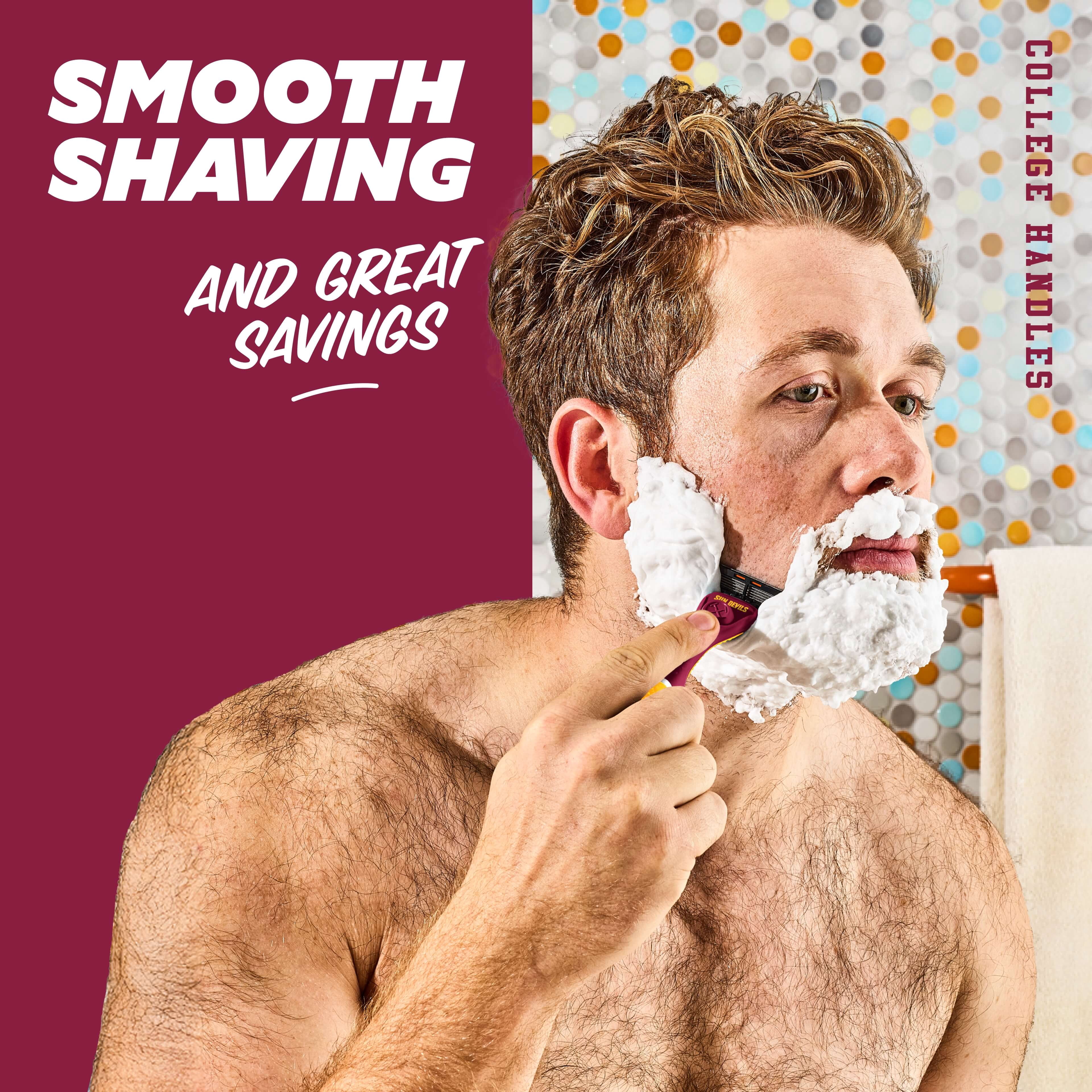 Dollar Shave Club Arizona State 6-Blade Razor Starter Set
