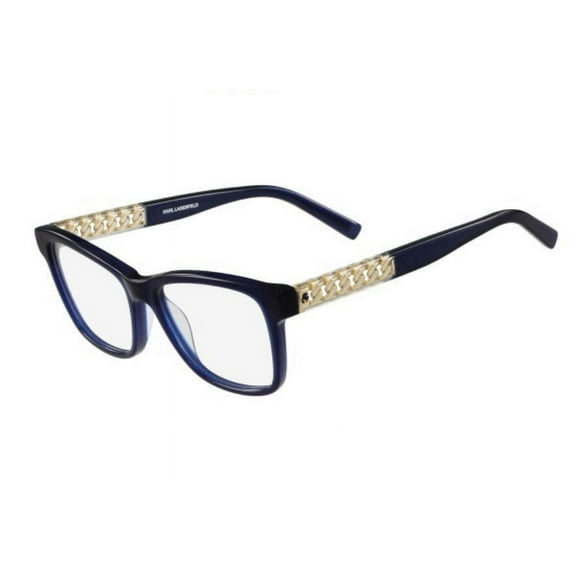 NEW Karl Lagerfeld KL920 077 Blue & Gold Eyeglasses 52mm with KL Case