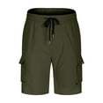 thumbnail image 3 of nerohusy Men's Flex Casual Cargo Shorts, Lightweight Water Resistant Golf Shorts, Stretch Tactical Work Shorts with Multi-Pocket 2025 Army Green,XXL, 3 of 8