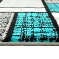 thumbnail image 5 of Masada Rugs Area Rug Modern Contemporary Design 1110 Turquoise Grey White Black (2 Feet 4 Inch X 11 Feet) Long Runner, 5 of 6