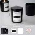 thumbnail image 3 of 10oz, 8 Pack Thickened Glass Candle Jars With Metal Lids, Containers for Hand Making DIY Craft (8pcs Matte Black), 3 of 7