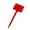 Red, variant on Plant Labels T-Type , Plastic Plant Tags Nursery Garden Labels