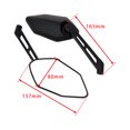 thumbnail image 2 of Rearview Mirror Set Left & Riight 8mm 10mm For Motorcycle Scooter Moped ATV Quad, 2 of 8