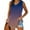 Purple, variant on Tank Tops for Women Loose Fit Trendy Gradient Blouse with Leggings Casual V Neck Sleeveless Shirt Tunic Vest Tee