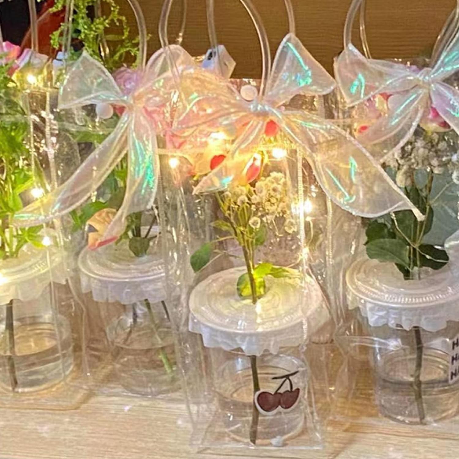 2 Rolls Laser Pink Organza Ribbon 1-1/2 Inch Wide 10 Yards for Gift wrap Bow DIY Craft Bouquet Wreath Baking Baby Shower Wedding Parties Valentine Christmas Tree Decoration