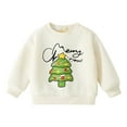 thumbnail image 2 of Cowsor Chandail en Molleton Bébé Noël Col Rond Chandails en Molleton Hiver Xmas Enfants Décontracté Fête Manches Longues Chandail Tops, 2 of 6
