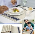 thumbnail image 3 of pdqouc Placemats Set Of 6 Heat Table Mats & Stain Non Slip Washable Place Mats For Kitchen And Dining Room 17.7 X 11.38 Inch Fashion Durable Table Decor, 3 of 10