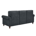 thumbnail image 3 of Pemberly Row Modern Polyester Fabric 78" Wide Sofa in Dark Gray, 3 of 9