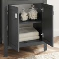 thumbnail image 2 of Sink Vanity Cabinet, Wood, Grey Gray Black, Modern Contemporary Urban Design, Hotel Bedroom Bathroom Master Suite Guest, 2 of 10