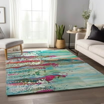 Addison Rugs Mayfield Washable Contemporary Abstract Melody Rectangle Rug, 10' x 14'