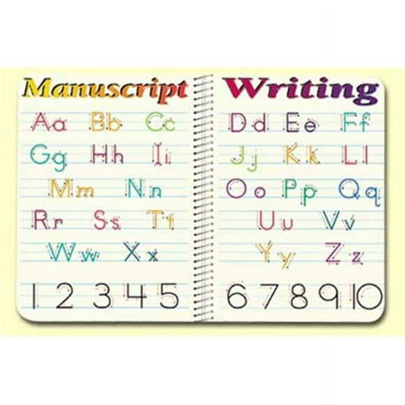Painless Learning MAN-1 Manuscript Writing Placemat - Pack of 4