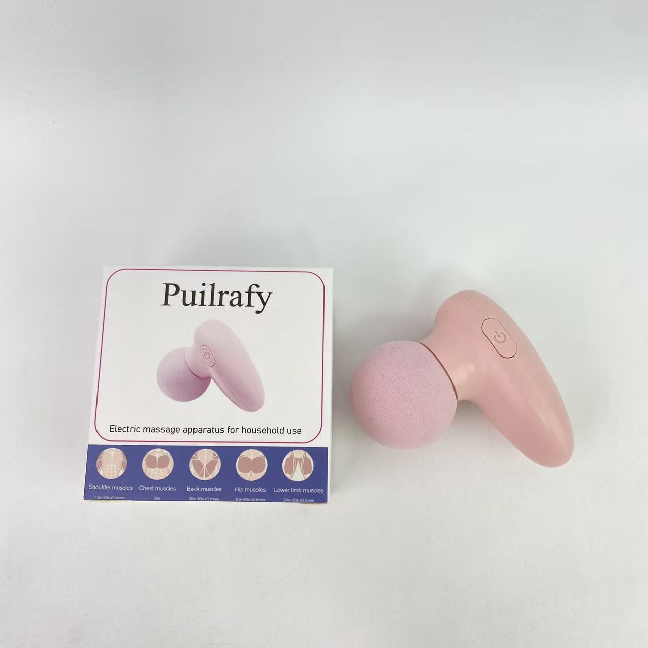 Puilrafy Electric massage apparatus for household use,Mini Massage Gun-Pink，Muscle Deep Tissue Massager Gun, Handheld Percussion Massager