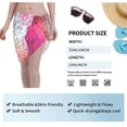 thumbnail image 7 of Disketp Purple Sparkling Women Swimsuit Cover Up Short Chiffon Summer Beach Sarong Bikini Wrap Skirt Bathing Suit, 7 of 7