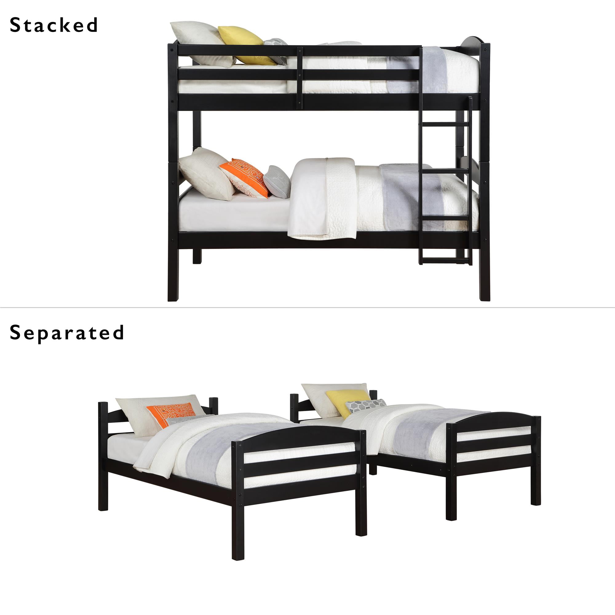 Bunk Beds Frame Bedroom Furniture for Kids Men Twin ...