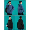 thumbnail image 3 of Spring And Autumn Fall Shoulder Loose Solid Color Hooded Sweater Men's And Women's Couple Pullover Long Sleeve Shirt, 3 of 4