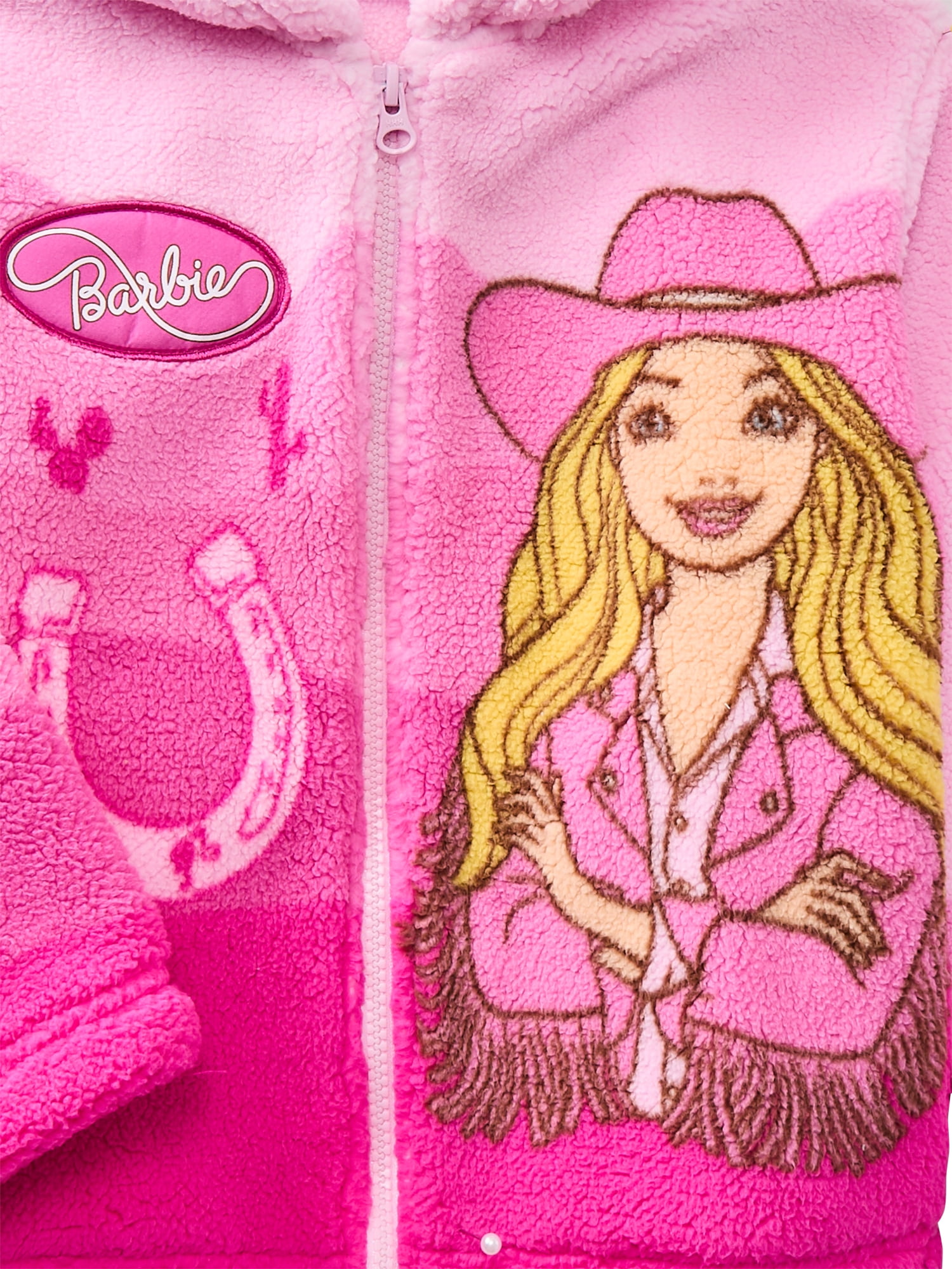 Barbie Girl's Plush Sherpa Jacket, Sizes 4-12