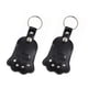 thumbnail image 1 of Methold 2 piezas, llaveros de almacenamiento, llaveros con forma de pata de gato, cadenas de regalo para mascotas, material suave y para Memoriales de mascotas negro, 1 of 6