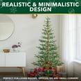 thumbnail image 5 of Stephan Roberts 7.5ft Pre-Lit Faux Alpine Balsam Tree, 780 Tips, 170 Warm White & Multicolor LED Lights, 10 Modes, Slim Artificial Christmas Tree, 5 of 19