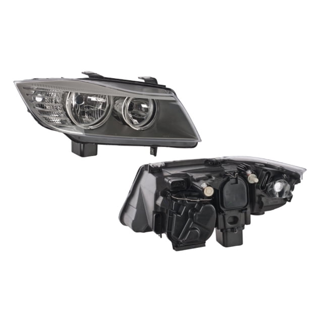 Faro Eléctrico DEPO 325i 2010 A 2012 Bmw Der Fdo Negro P/Halog