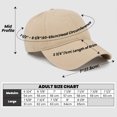 thumbnail image 4 of TOPTIE Mens Cotton 6 Panel Unstructured Baseball Cap Adjustable Sun Hat with Storage Box, 4 of 8