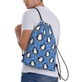 thumbnail image 3 of Drawstring Backpack - cute penguin Splash Proof Small Drawstring Gym Bag for Women Men, Cinch Sports String Bag Backpack for Travel Swimming Beach, 3 of 8