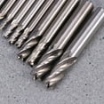 thumbnail image 2 of Minkissy 10PCS Nose End Mill High Speed Steel Square Nose for Metalworking, 2 of 6
