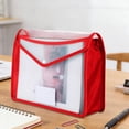 thumbnail image 1 of Homekingdee A4 Plastic Document Pouch with Reinforced Edges - Transparent Snap-Closure Waterproof and Dirtproof File Bag for Office Documents Organization, 1 of 6