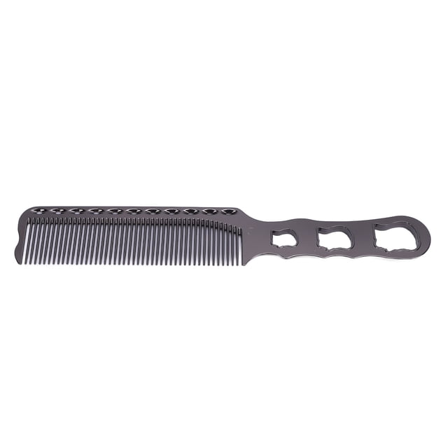 Aluminum Fine Tooth Comb Flat Top Clipper Comb for Hair Cutting Styling with Compact Design for Men Barbers and Home Use