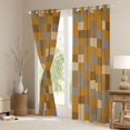 thumbnail image 3 of Castle Fairy Plaid Curtains Pack of 2 (42x84 Each),Pixelated Miners Game Curtains Blackout, 3 of 6