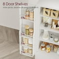 thumbnail image 4 of 51'' in Kitchen Pantry Storage Cabinet,Freestanding Pantry Cabinet with Doors & Adjustable Shelves, Small Food Pantry Cabinet for Kitchen,Dining Room Craft Room (White), 4 of 14