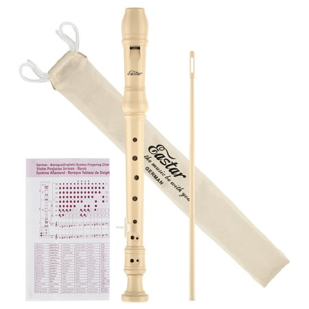 Eastar ERS-21GN ABS German Descant C Key Natural Soprano Recorder,Best Gift for Beginners(Stable Airflow&Brighter (Best Value Guitar Strings)