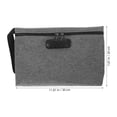 thumbnail image 2 of OFFIGAM Portable Grey Polyester Money Bag with Combination Lock for Secure Travel, Daily Use, and Cash Storage, 2 of 6