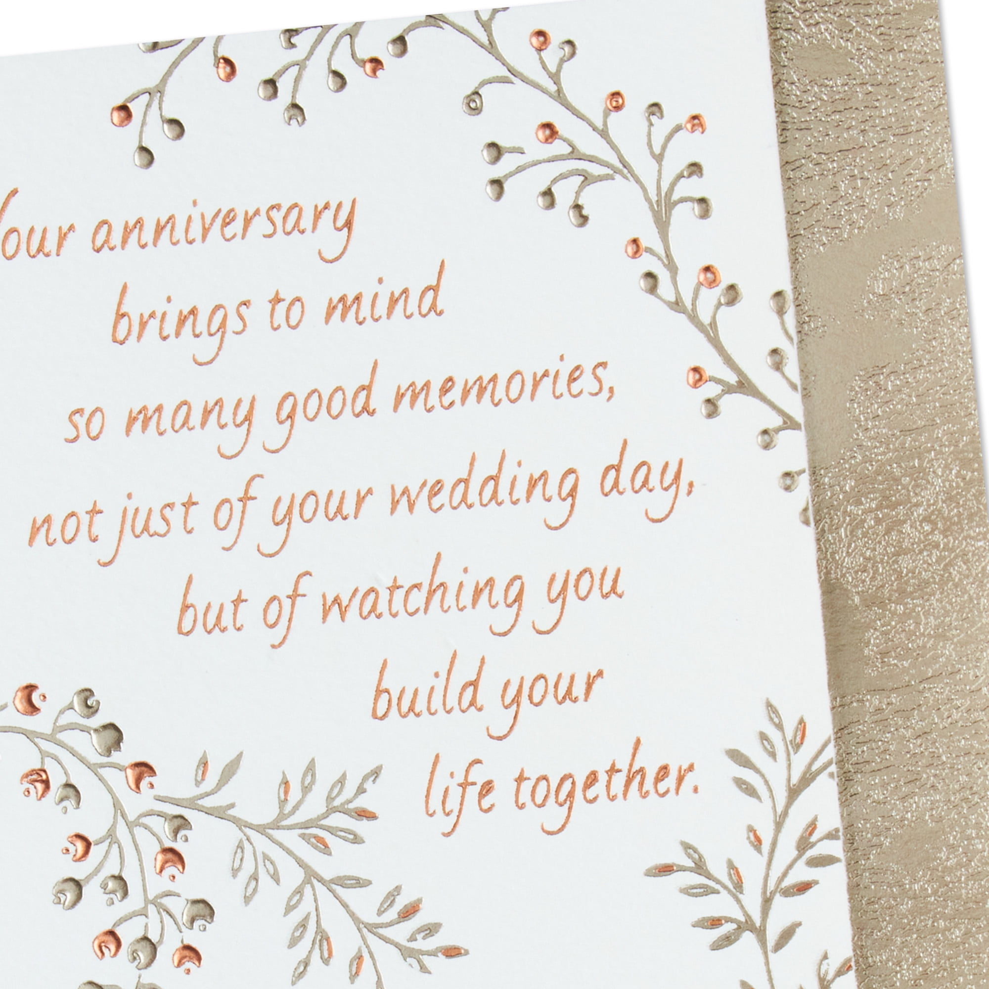 Hallmark Anniversary Card for Son and Daughter-in-Law (Don't Forget How Much You're Loved)
