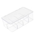 thumbnail image 1 of simhoa Divided Kitchen Organizer Bin tea Storage Box for Fridge Window Kitchen with Lid, 1 of 5