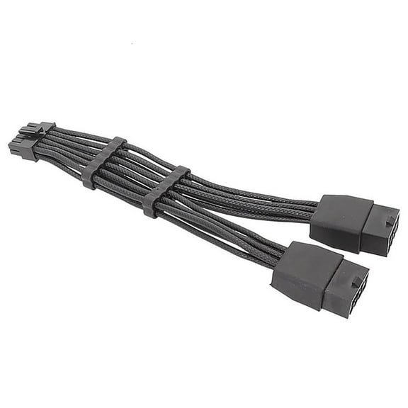 WE-POLUJ Two PCIe 8Pin Female to 12Pin Male GPU Power Adapter Cable for RTX3080 3090