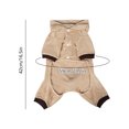 thumbnail image 3 of Cififendec Christmas Reindeer Pet Costume Onesie, 16.5", Soft Warm Hooded Animal Outfit for Xmas Cat Dog Holiday Dressing Up Styling, 3 of 7