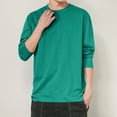 thumbnail image 5 of Annhoo Men's Casual Tops Crew Neck Long Sleeve Crew Neck T-Shirts Loose Work Sports Basic Shirts Fall Comfy Pullover, 5 of 7